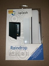 Splash Raindrop White Leather Case For iPad Mini Includes Masque Screen  picture