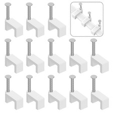 Cable Clips Nail in Cable Clips 100 Pcs 8mm Flat Ethernet Cable Wall Clips Cable picture