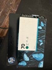 HP 70 C9457A Green Ink Cartridge - NEW SEALED NOV 2020 picture