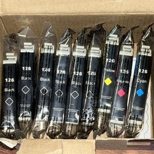 EZINK T126 9 INK CARTRIDGES FOR USE WITH EPSON & WORKFORCE PRINTERS. 6 Black picture