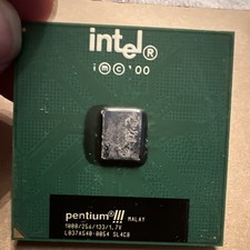 Intel Pentium III 1.0GHz Socket 370 CPU 1-Core 256KB L2 133MHz Bus SL4C8 picture