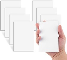 Note Pads 3x5 In, 8 Pack Blank Notepad, White Scratch for 3x5,  picture