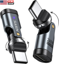 USB C Adapter [2-Pack], PD 240W USB C 90 Degree Adapter, USB Type C Right Angle picture
