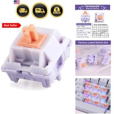 Mechanical Switches Set for Mechanical Gaming Keyboard, 100 Pieces, Pre-Lubed... picture