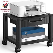 Soporte para impresora con gestión de cables y cajón de almacenamiento picture
