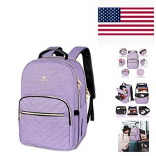 Stylish 17 Inch Laptop Backpack for Women - Water Resistant & Secure Travel picture