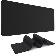 Black Mouse Pad Gaming Keyboard Pad 31.5 x 11.8 in Large Computer Mouse Pad w... picture