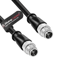 M12 XCode 8 Pin Male to Male Cat6a Cable Shielded Industrial 1m 3.3ft picture