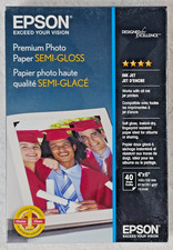 NEW Epson Premium Photo Paper Semi-Gloss 4x6