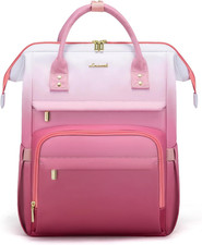 Gradient Laptop Backpack for Women 15.6 Inch Waterproof Travel Bag picture