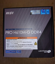 MSI PRO H610M-G DDR4 MicroATX LGA1700 Intel Motherboard M.2 DDR4 picture