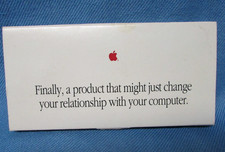 Apple Computer 1989 Vintage Cleaning Wipes 9 in Original Box with Thank You Note picture