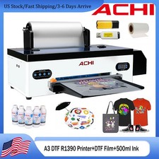 ACHI A3 DTF 1390 Inkjet Printer Direct to Trasnfer Film Tshirt Printer 500ml ink picture