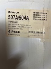 4PK Black CE400A 507A Toner Cartridge For HP LaserJet 500 M551 M551n M551dn M575 picture