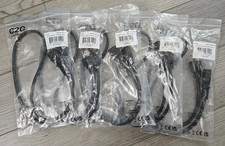Lot of 5 C2G 3FT Replacement AC Power Cord For Electronics,Computer,TV,Printe... picture
