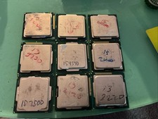 CPU Chip Lot 9 CPUs Total I3 And I5 Face Value 150.00 picture