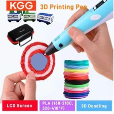 3d Printing Pen 9/50/100/200m Pla Filament LED Display with Pu Case Diy Drawing picture