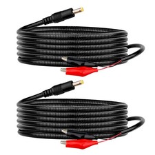 98inch 2 Pack Chew Proof Trail Camera Power Cord 4.0x1.7mm,with Alligator Clips picture