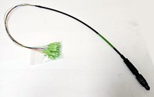 OptiTip/HMFOC Jack (Female) to SC/APC 12 Fiber Assembly, 3ft w 24