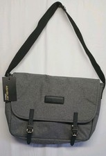 Ashbury Messenger Bag Laptop Carrier Carry On Office Work Men Shoulder Gray picture