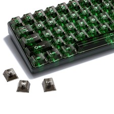 HITIME XVX Clear keycaps, Black Transparent Keycaps 60 65 75 100 picture