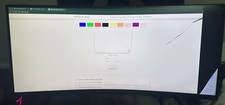 MSI MAG342CQ 34 3440x1440 1ms 144Hz CurveMonitor Working Damaged Screen & mount picture