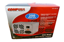 (2) Comp USA Computer Power Supply 250 W ATX 120/240V CPU AMD Pentium 4 Athlon picture
