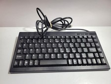 ACK ACK-595 Mini Keyboard Black Wired PS/2 Plug & Play Portable Desktop PC picture