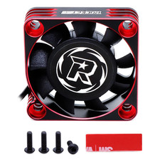 Rocket RC Fan Replacement Size 40mm Black & Red Aluminum Cooling Fan picture