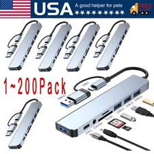 7/8 Port USB-C Hub Adapter -5G Speed Multi Splitter for PC, Laptop & MacBook Lot picture