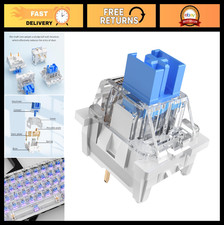 108PCS Blue Clicky Mechanical Keyboard Switches, 3-Pin Hot-Swappable, Pre-Lubed, picture