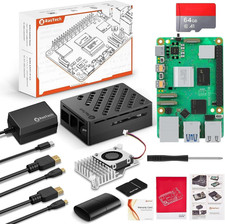 RasTech Raspberry Pi 5 8GB Kit 64GB Edition with Active Cooler,27W GaN 5.1V5A picture