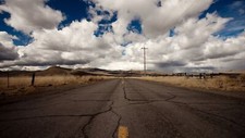Landscape road nature brown Custom Gaming Mat Desk picture