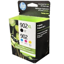 New Genuine HP 902XL Black HP 902 Regular Color Ink Cartridges Reatail Box picture