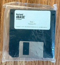 SEALED Borland dBASE for Windows Version 5.0 Set Lot 3.5