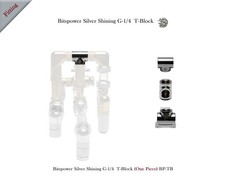 Bitspower Silver Shining T-Block with Triple G-1/4 BP-TB picture