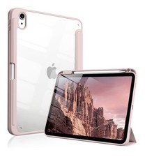 Case for iPad A16 11th/10th Gen with Pencil Holder, Light Pink picture