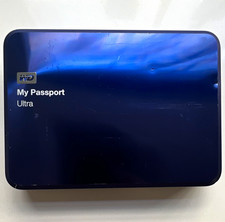 Western Digital WD My Passport Ultra 4TB USB 3.0 External HDD Blue Metal Edition picture