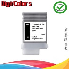 PFI-103 Black Ink Cartridge Fit Canon IPF 5100 6100 6200 IPF-103BK picture