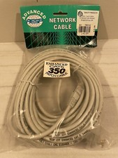 New AESP CAT5e Patch Cable Network Molded Snagless 50ft Gray C5E-114GY-50FT picture