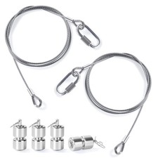 2Pcs Lift Cable Gorilla Lift Trailer Gate Assist, 4Pcs Aluminum Rollers Fit picture