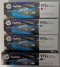 HP 972x PageWide High Yield Ink Cartridges Magenta, Cyan, Yellow, & Black - New picture