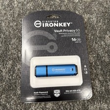 Kingston IronKey Vault Privacy 50 16GB USB Flash Drive (IKVP50/16GB) NEW picture