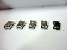 5 Pcs Pack Lot Standard USB 2.0 Jack Socket 4 Pins Type A 90 Degrees Port Female picture