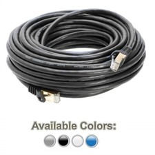 200FT CAT7 Network Cable Copper Gold Plated SFTP Shielded Ethernet Patch Cord picture