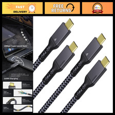 2 Pack Thunderbolt 4 Cable 40Gbps 240W 8K High-Speed 3.3FT for Fast Data Transfe picture