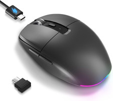 Type C Rechargeable Wireless Mouse, 2.4G USB C RGB Lighting Computer picture