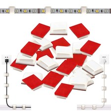 120Pcs LED Strip Light Clips Self-Adhesive for 6-10mm Cable Mini Clip picture
