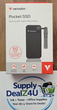 Verbatim 32282 Pocket SSD 512GB USB-C 3.2 Gen 2 1000MB/s Portable Drive NEW picture