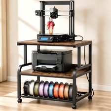 Homieasy Rustic Brown Small 3D Printer Stand picture